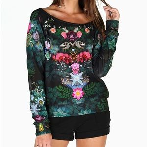 Blackmilk Biologica Off The Shoulder Sweater XS